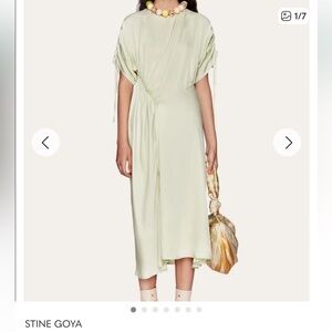 NWT Stine Goya Davina Dress - Fog Green M